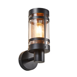 Forum Lighting Gada E27 Wall Light Black With Brass Mesh - ZN-40004-BLK/BRS