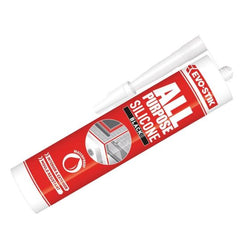 Evo-Stik 112872 All Purpose Flex Silicone Sealant Black C20 - EVOAPFSSBK