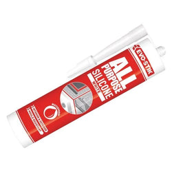 Evo-Stik 112902 All Purpose Flex Silicone Sealant White C20 - EVOAPFSSW