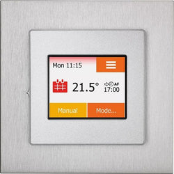 Heat Mat Wi-Fi Colour Touchscreen White/Brushed Aluminium - WIF-WHT-ALUM