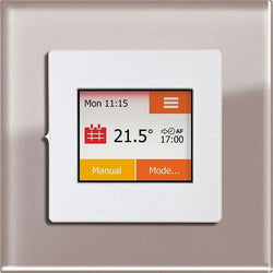 Heat Mat Wi-Fi Colour Touchscreen White/Umber Glass - WIF-WHT-UMBR